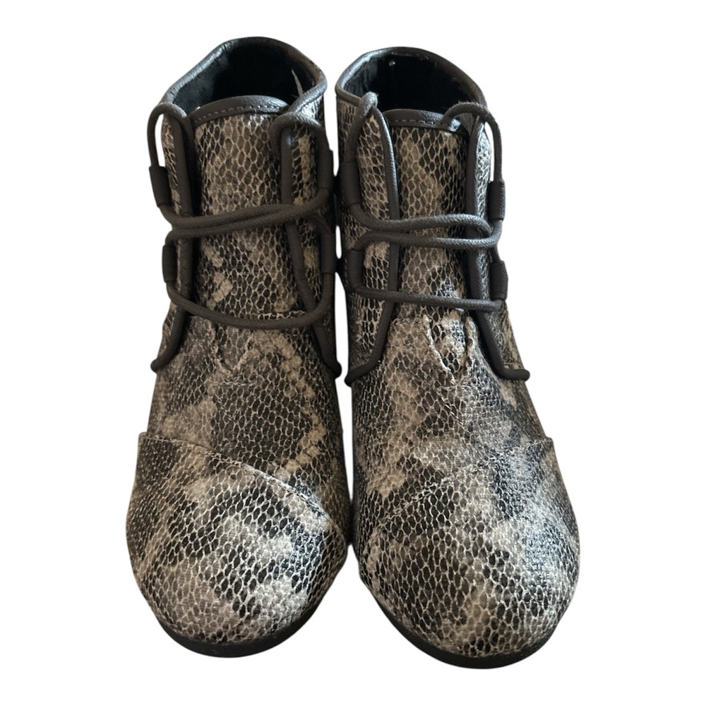 Toms Snake Print Ankle Boots